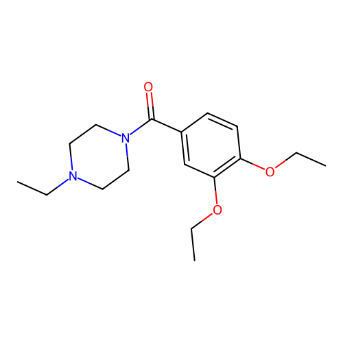 3,4-二乙氧基苯基 4-乙基哌嗪基 structure