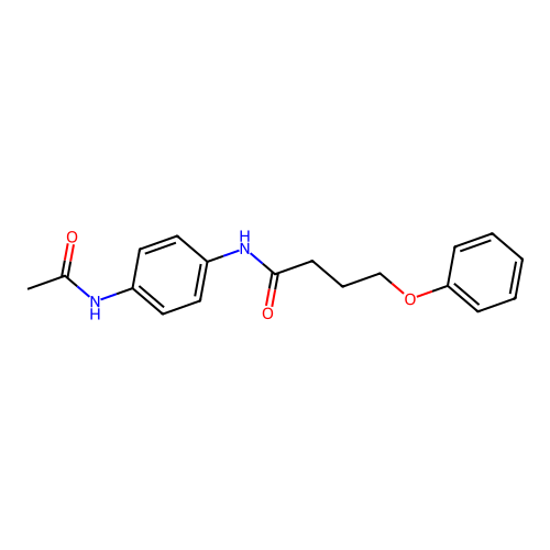 N-[4-(acetylamino)phenyl]-4-phenoxybutanamide structure