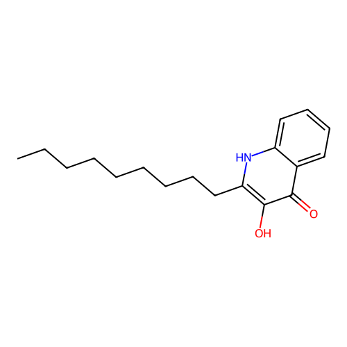 3,4-Quinolinediol, 2-nonyl- structure