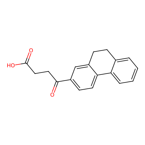 4-(9,10-Dihydro-2-phenanthrenyl)-4-oxobutanoic acid structure