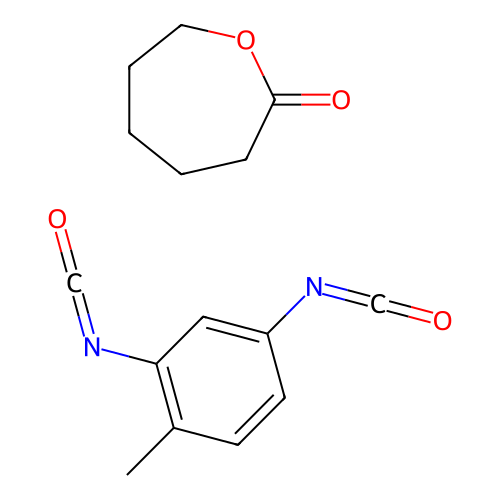 Oxepan-2-one--2,4-diisocyanato-1-methylbenzene (1/1) structure
