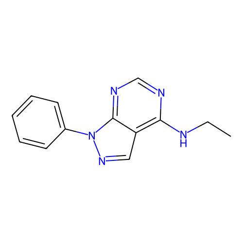 n-Ethyl-1-phenyl-1h-pyrazolo[3,4-d]pyrimidin-4-amine structure