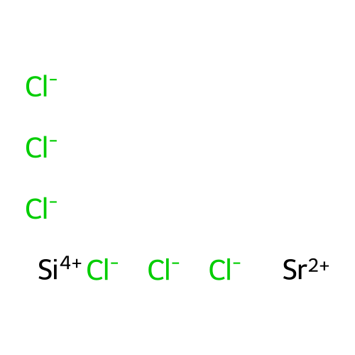 Strontium hexachlorosilicate(2-) structure