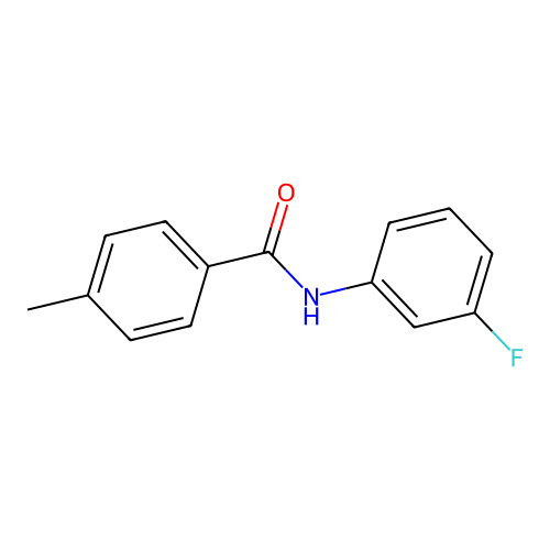 N-(3-fluorophenyl)-4-methylbenzamide structure