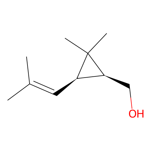 Chrysanthemol, (1S,3R)- structure