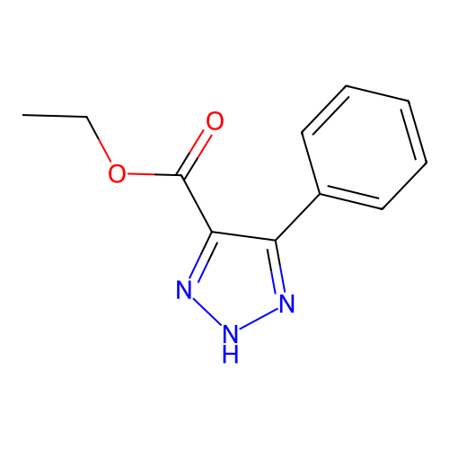 Ethyl 5-phenyl-1H-1,2,3-triazole-4-carboxylate structure