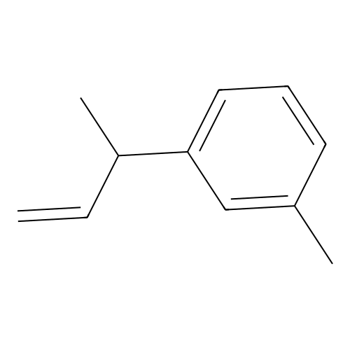 Benzene, 1-methyl-3-(1-methyl-2-propenyl)- structure