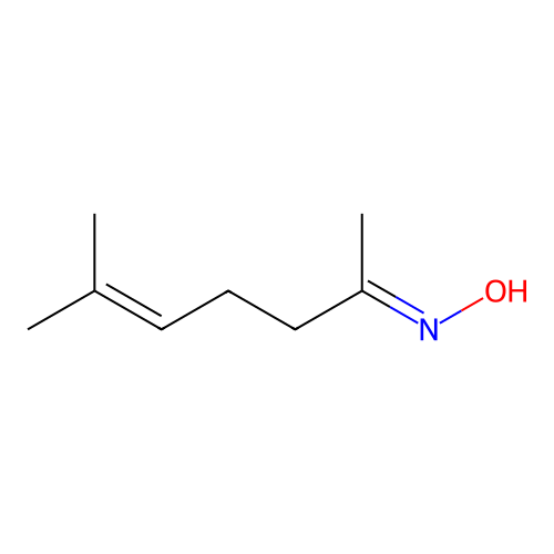 (NE)-N-(6-methylhept-5-en-2-ylidene)hydroxylamine structure