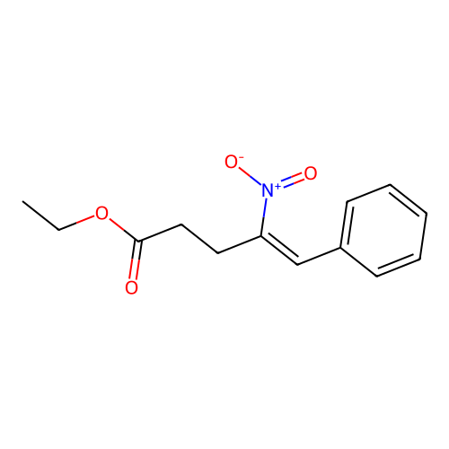 Ethyl 4-nitro-5-phenylpent-4-enoate structure