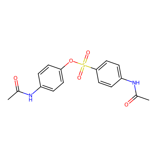 4-Acetamidophenyl 4-acetamidobenzenesulfonate structure