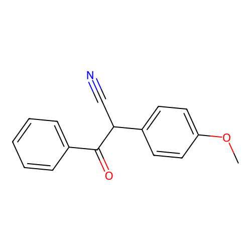 2-(4-Methoxyphenyl)-3-oxo-3-phenylpropanenitrile structure