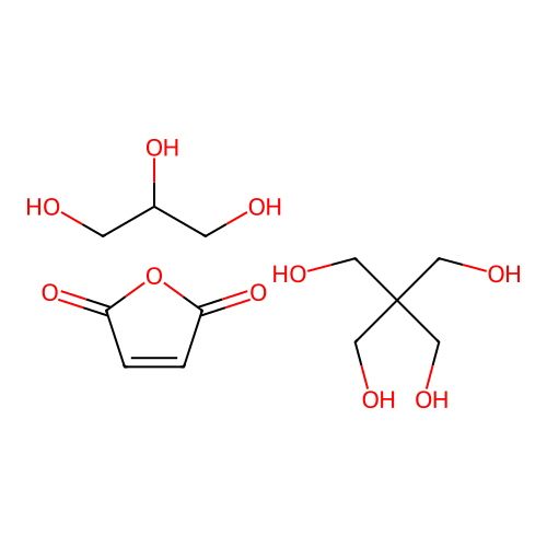 2,2-Bis(hydroxymethyl)propane-1,3-diol;furan-2,5-dione;propane-1,2,3-triol structure