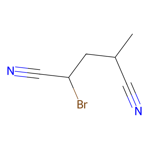 2-Bromo-4-methylpentanedinitrile structure