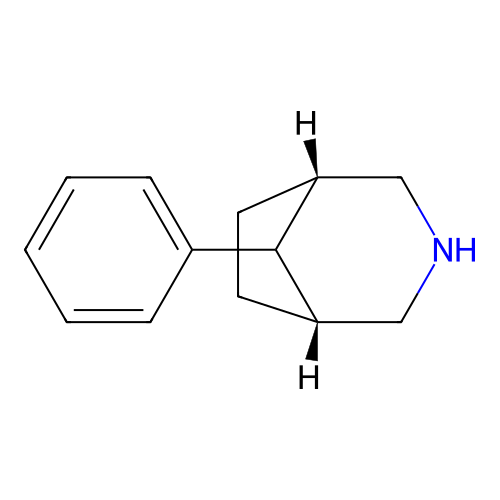 (1R,5S,8R)-8-phenyl-3-azabicyclo[3.2.1]octane structure