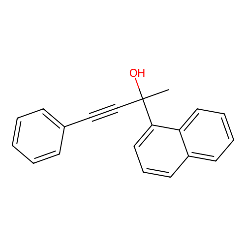 2-(1-Naphthyl)-4-phenyl-3-butyn-2-ol structure