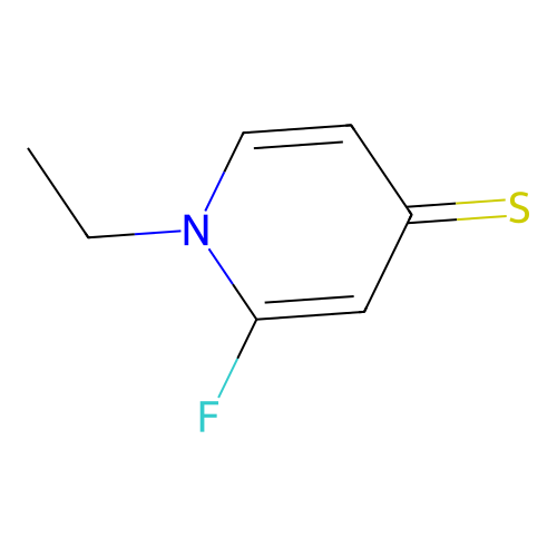 1-Ethyl-2-fluoropyridine-4-thione structure