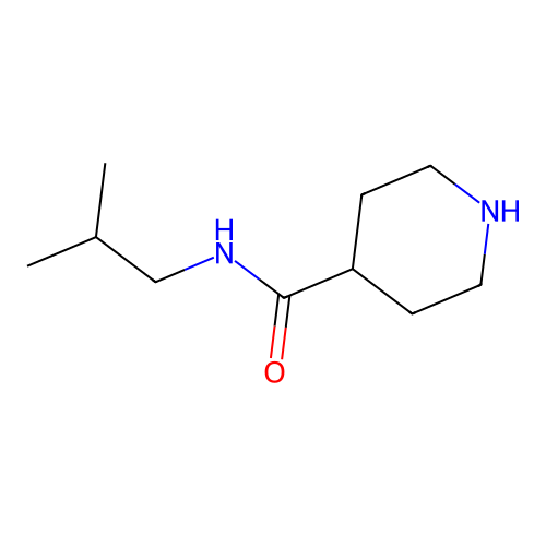 N-isobutylpiperidine-4-carboxamide structure