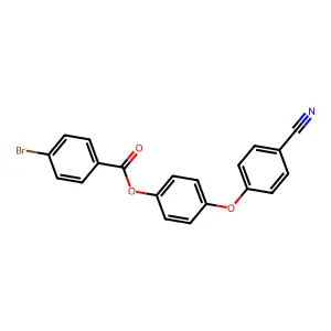 [4-(4-Cyanophenoxy)phenyl] 4-bromobenzoate structure