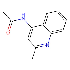 N-(2-甲基-4-喹啉基)乙酰胺 structure