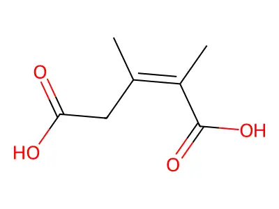 2,3-二甲基戊-2-烯二酸 structure