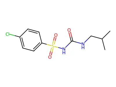 Urea, 1-(p-chlorobenzenesulfonyl)-3-isobutyl- structure