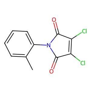 1H-Pyrrole-2,5-dione, 3,4-dichloro-1-(2-methylphenyl)- structure