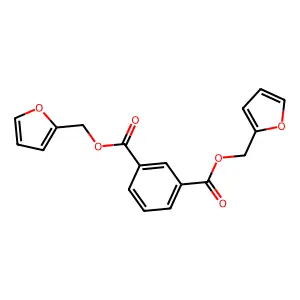 1,3-Benzenedicarboxylic acid, bis(2-furanylmethyl) ester structure