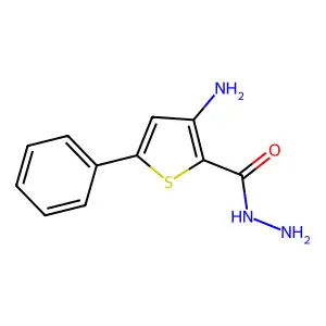 3-Amino-5-phenylthiophene-2-carbohydrazide structure