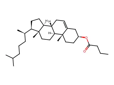 胆固醇丁酸酯 structure