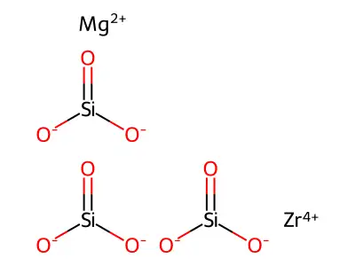 硅酸镁锆盐 structure