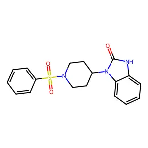 1-[1-(Phenylsulfonyl)-4-piperidyl]-3-hydrobenzimidazol-2-one structure