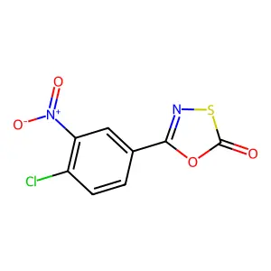 5-(4-Chloro-3-nitrophenyl)-2H-1,3,4-oxathiazol-2-one structure