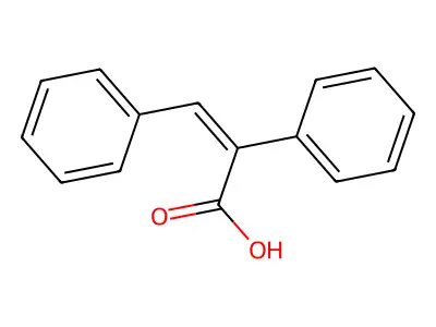 alpha-Phenylcinnamic acid, (Z)- structure