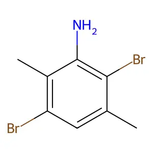 2,5-Dibromo-3,6-dimethylaniline structure