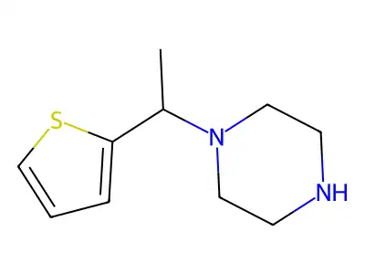 1-[1-(Thiophen-2-yl)ethyl]piperazine structure