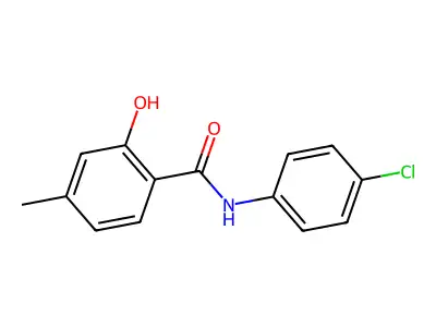 N-(4-chlorophenyl)-2-hydroxy-4-methylbenzamide structure