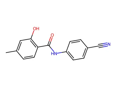 Benzamide, N-(4-cyanophenyl)-2-hydroxy-4-methyl- structure