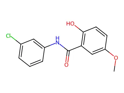 N-(3-chlorophenyl)-2-hydroxy-5-methoxybenzamide structure