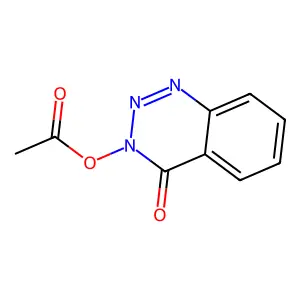 4-oxo-4H-benzo[d][1,2,3]triazin-3-yl acetate structure