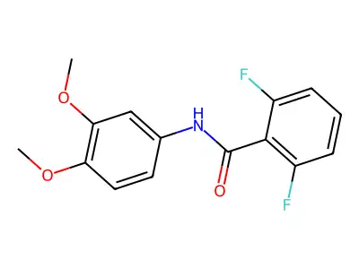 N-(3,4-dimethoxyphenyl)-2,6-difluorobenzamide structure