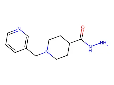 1-(Pyridin-3-ylmethyl)piperidine-4-carbohydrazide structure