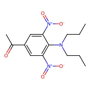 Ethanone, 1-(4-(dipropylamino)-3,5-dinitrophenyl)- structure