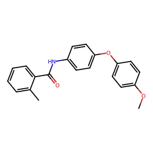 N-[4-(4-methoxyphenoxy)phenyl]-2-methylbenzamide structure
