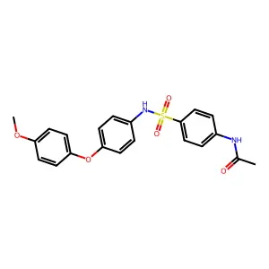 N-[4-[[4-(4-methoxyphenoxy)phenyl]sulfamoyl]phenyl]acetamide structure