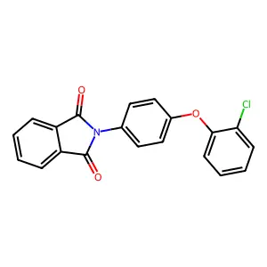 2-[4-(2-chlorophenoxy)phenyl]-1H-isoindole-1,3(2H)-dione structure