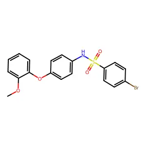 4-bromo-N-[4-(2-methoxyphenoxy)phenyl]benzenesulfonamide structure