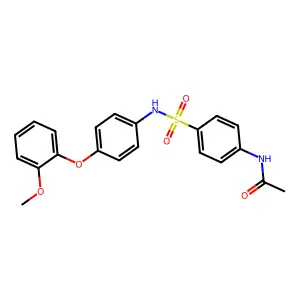 N-[4-[[4-(2-methoxyphenoxy)phenyl]sulfamoyl]phenyl]acetamide structure