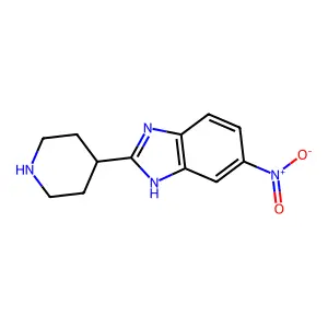 6-nitro-2-piperidin-4-yl-1H-benzimidazole structure