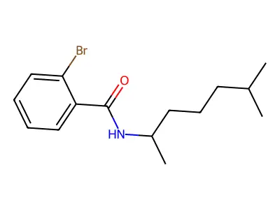 2-bromo-N-(6-methylheptan-2-yl)benzamide structure