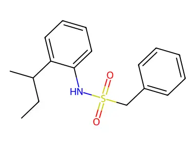 N-[2-(butan-2-yl)phenyl]-1-phenylmethanesulfonamide structure